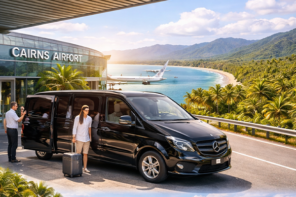 Scenic coastal road from Cairns to Port Douglas